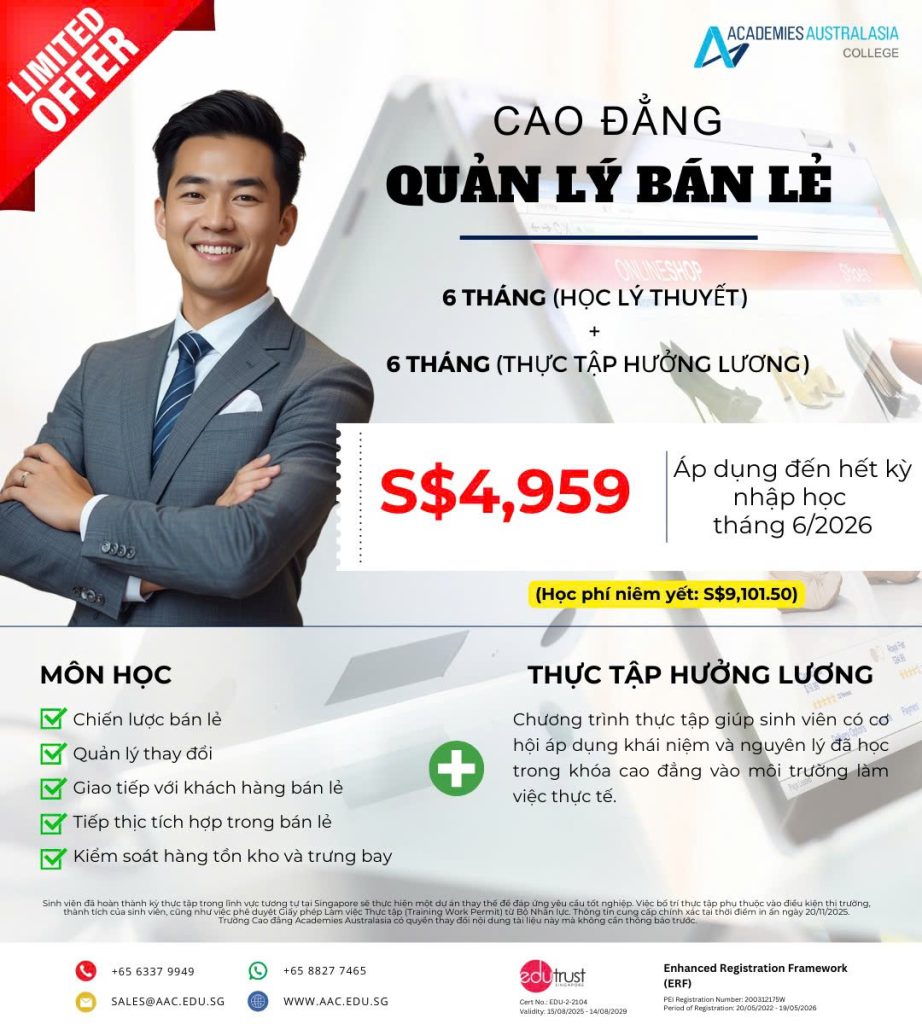 Du học singapore trường AAC Singapore