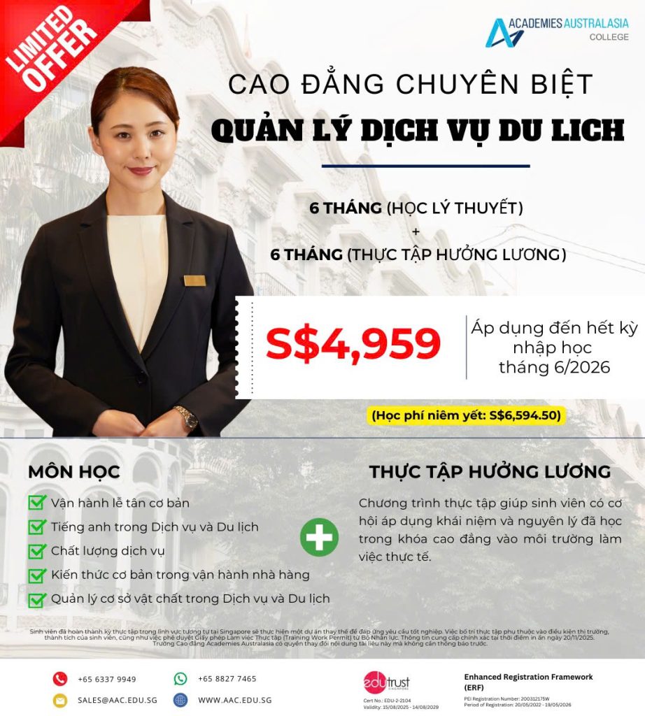 Du học singapore trường AAC Singapore