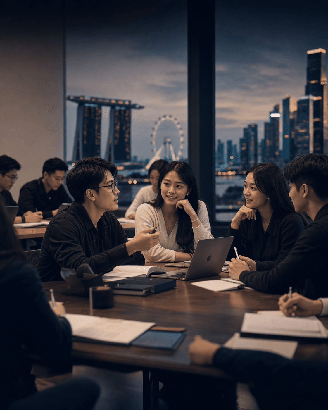 Student studying in Singapore
